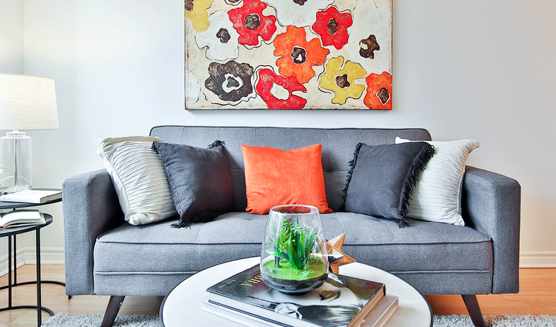 Grey sofa